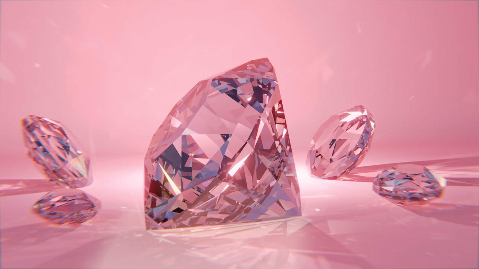 Sparkling gems stones baby pink diamond Sparkling gems banner