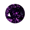 Cubic Zirconia Dark Amethyst AAA, Round