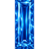 Baguette Cz DArk Blue topaz