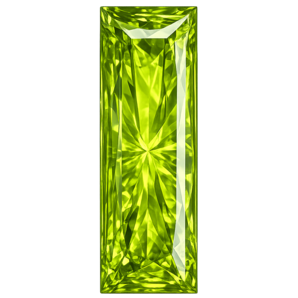 Baguette Natural Earth Mine Genuine Peridot