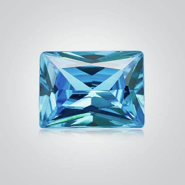 CZ Aquamarine Baguette