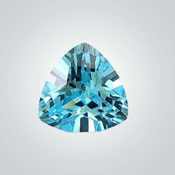 CZ Aquamarine Trillion