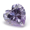 CZ Lavender Heart