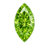 Cubic Zirconia Apple Green AAA, Marquise