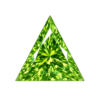 Cubic Zirconia Apple Green AAA, Triangle