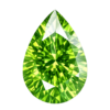 Cubic Zirconia Apple Green AAA,Pear