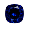 Cubic Zirconia Blue Sapphire AAA, Cushion