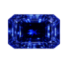 Cubic Zirconia Blue Sapphire AAA, Octagon