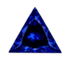 Cubic Zirconia Blue Sapphire AAA, Triangle