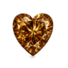 Cubic Zirconia Brown AAA, Heart