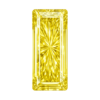Cubic Zirconia Canary Yellow AAA, Baguette