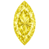 Cubic Zirconia Canary Yellow AAA, Marquise