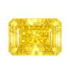 Cubic Zirconia Canary Yellow AAA, Octagon
