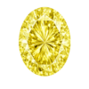 Cubic Zirconia Canary Yellow AAA, Oval