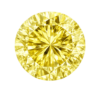 Cubic Zirconia Canary Yellow AAA, Round