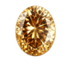 Cubic Zirconia Champagne AAA, Oval