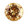 Cubic Zirconia Champagne AAA, Round