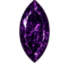 Cubic Zirconia Dark Amethyst AAA, Marquise