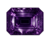 Cubic Zirconia Dark Amethyst AAA, Octagon