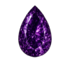 Cubic Zirconia Dark Amethyst AAA, Pear