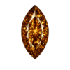 Cubic Zirconia Dark Champagne AAA, Marquise
