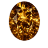 Cubic Zirconia Dark Champagne AAA, Oval