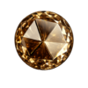 Cubic Zirconia Dark Champagne AAA, Round Rosecut