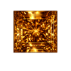 Cubic Zirconia Dark Champagne AAA, Square