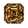 Cubic Zirconia Dark Champagne AAA, Square cut corner