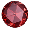 Cubic Zirconia Garnet AAA, Round rose cut