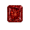 Cubic Zirconia Garnet AAA, Square cut Corner