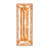 Cubic Zirconia Light Orange AAA, Baguette