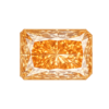 Cubic Zirconia Light Orange AAA, Octagon