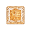 Cubic Zirconia Light Orange AAA, Square cut Corner