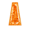 Cubic Zirconia Light Orange AAA, Tapper