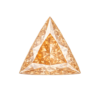 Cubic Zirconia Light Orange AAA, Triangle