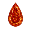 Cubic Zirconia Orange AAA, Pear