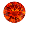 Cubic Zirconia Orange AAA, Round