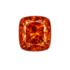 Cubic Zirconia Orange AAA, cushion