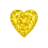 Heart CZ Medium yellow