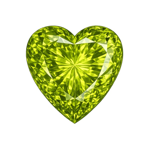 Heart Natural Earth Mine Genuine Peridot