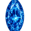 Marquise CZ Dark Blue Topaz