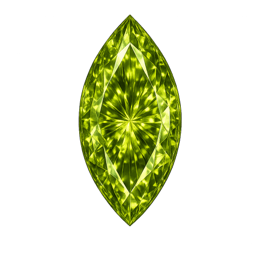 Marquise CZ Medium Olive Peridot
