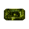 Octogon CZ Dark Olive PeriDot