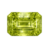 Octogon CZ Medium Olive Peridot