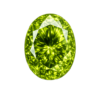 Oval CZ Medium Olive Peridot
