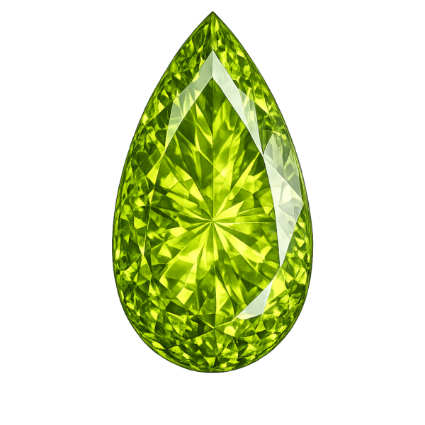 Pear Natural Earth Mine Genuine Peridot