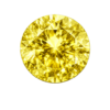 Round CZ medium Yellow