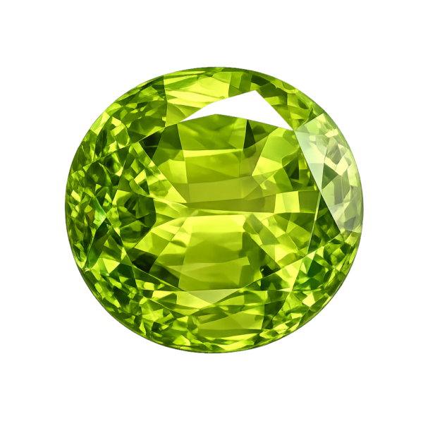 Round Natural Earth Mine Genuine Peridot