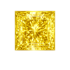 Square CZ Medium yellow
